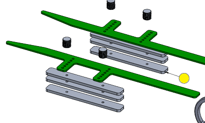 i3-008-168 Tray guide Spacers